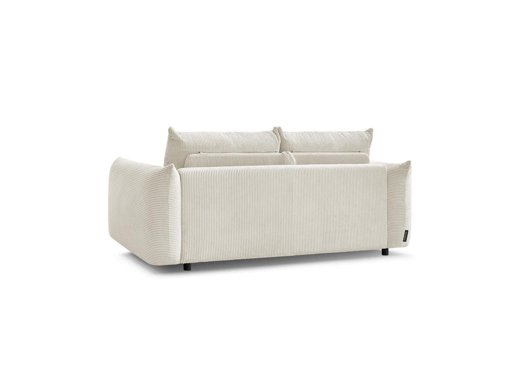 Ernest - Canapé Droit Convertible 3 Places - Tissu Velours Côtelé