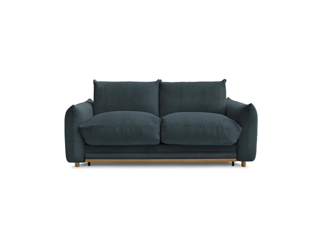 Ernest - Canapé Droit Convertible 3 Places - Tissu Velours Côtelé