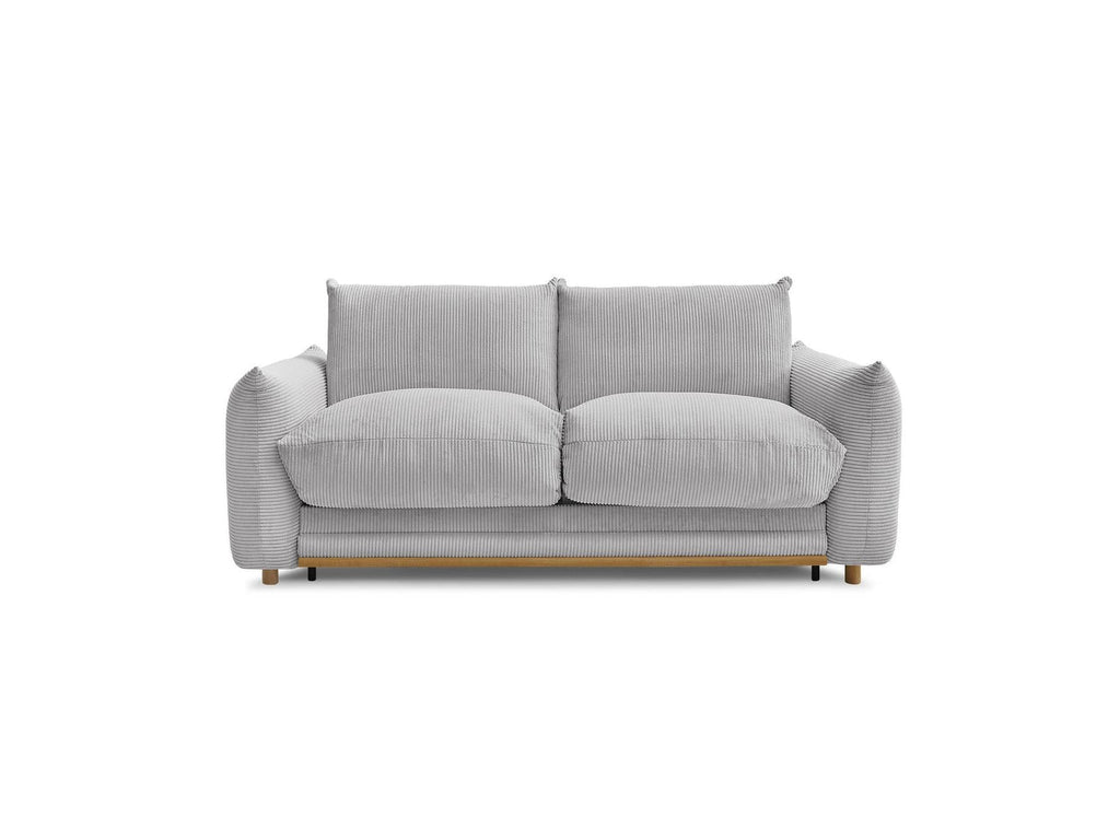 Ernest - Canapé Droit Convertible 3 Places - Tissu Velours Côtelé