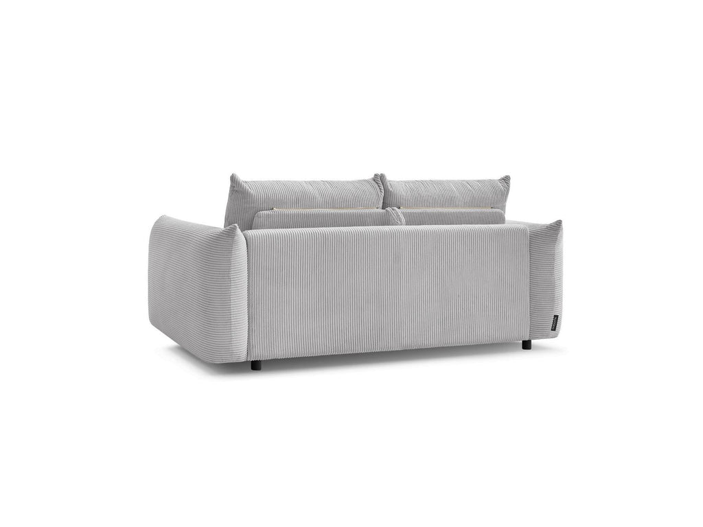 Ernest - Canapé Droit Convertible 3 Places - Tissu Velours Côtelé