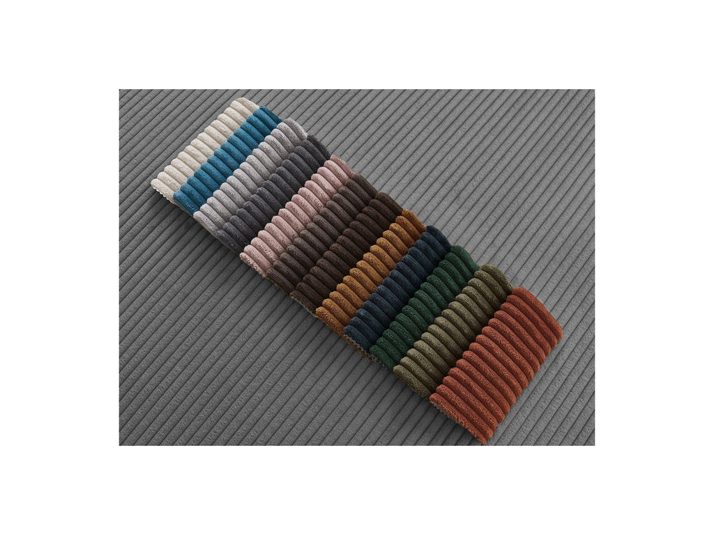 Ernest - Canapé Droit Convertible 3 Places - Tissu Velours Côtelé