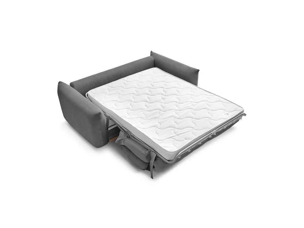 Ernest - Canapé Droit Convertible 3 Places - Tissu Velours Côtelé
