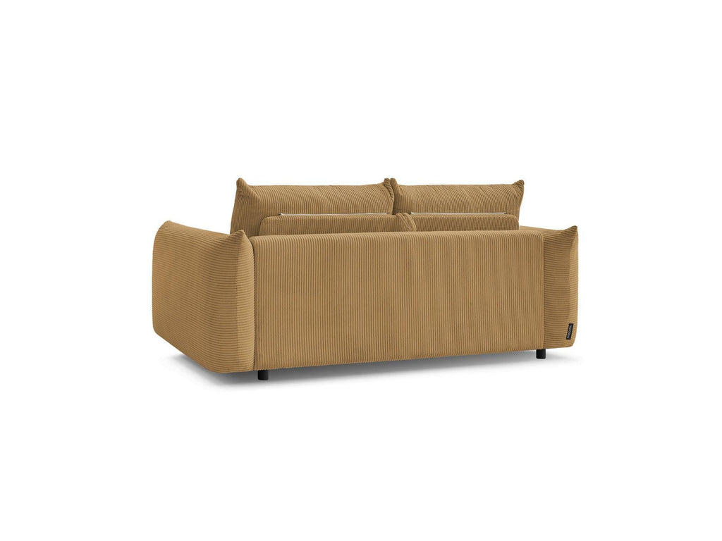 Ernest - Canapé Droit Convertible 3 Places - Tissu Velours Côtelé