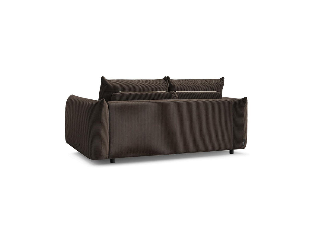 Ernest - Canapé Droit Convertible 3 Places - Tissu Velours Côtelé