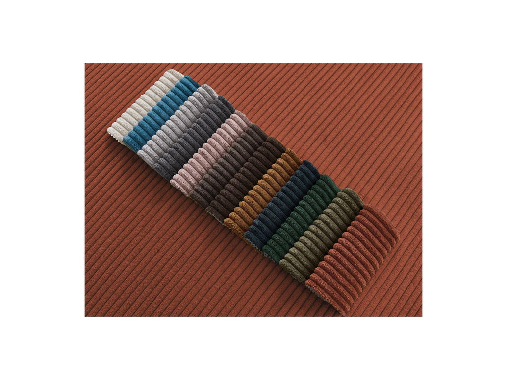 Ernest - Canapé Droit Convertible 3 Places - Tissu Velours Côtelé
