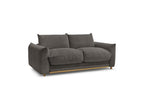 Ernest - Canapé Droit Convertible 3 Places - Tissu Velours Côtelé