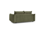 Ernest - Canapé Droit Convertible 3 Places - Tissu Velours Côtelé