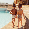 Maillot Violette Ivoire/Moutarde