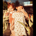 Robe Orchidee Ivoire/Moutarde