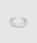 Tom Wood - Bijou D'Oreille Slim Zircon Argent - Unisexe