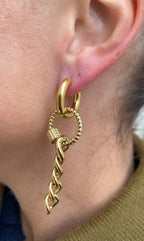 Boucles D'Oreilles Round Chain