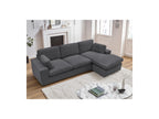 Belair - Canapé D'Angle Fixe Réversible Compact - Tissu