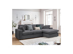 Belair - Canapé D'Angle Fixe Réversible Compact - Tissu