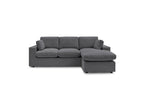 Belair - Canapé D'Angle Fixe Réversible Compact - Tissu