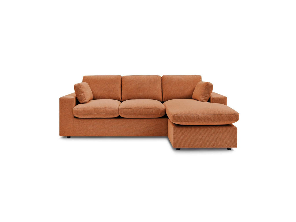 Belair - Canapé D'Angle Fixe Réversible Compact - Tissu