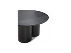 Lucia - Table Basse Ronde - Placage Chêne Massif