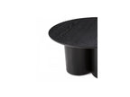 Lucia - Table Basse Ronde - Placage Chêne Massif