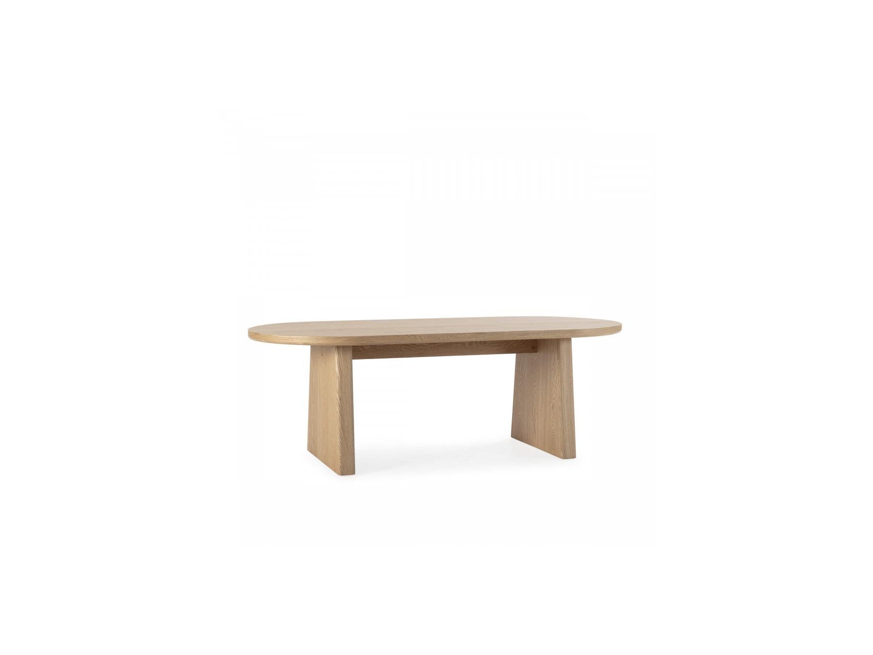 Pablo - Table À Manger Ovale - Placage Noyer