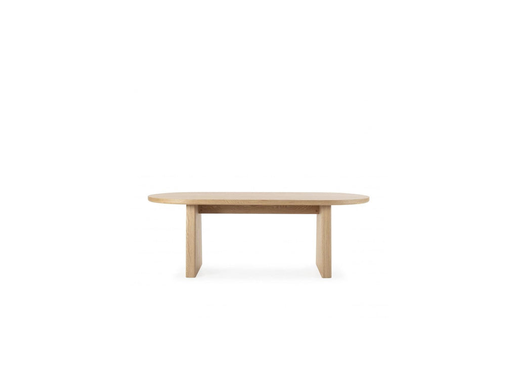 Pablo - Ensemble Avec Table À Manger Ovale Placage Noyer + Chaises Tanya Tissu Texturé - Lot De 6 Chaises