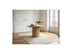 Prado - Table À Manger Ronde Extensible 110 À 210 Cm - Placage Chêne Massif