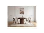 Prado - Table À Manger Ronde Extensible 110 À 210 Cm - Placage Chêne Massif