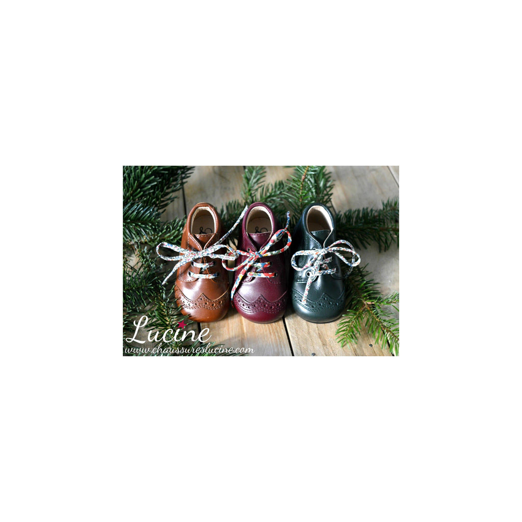 Chaussures Bottillons Adonis Bout Golf - Cuir Vert Sapin - Mixte