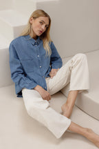 Jean Le Dean - Denim Ecru