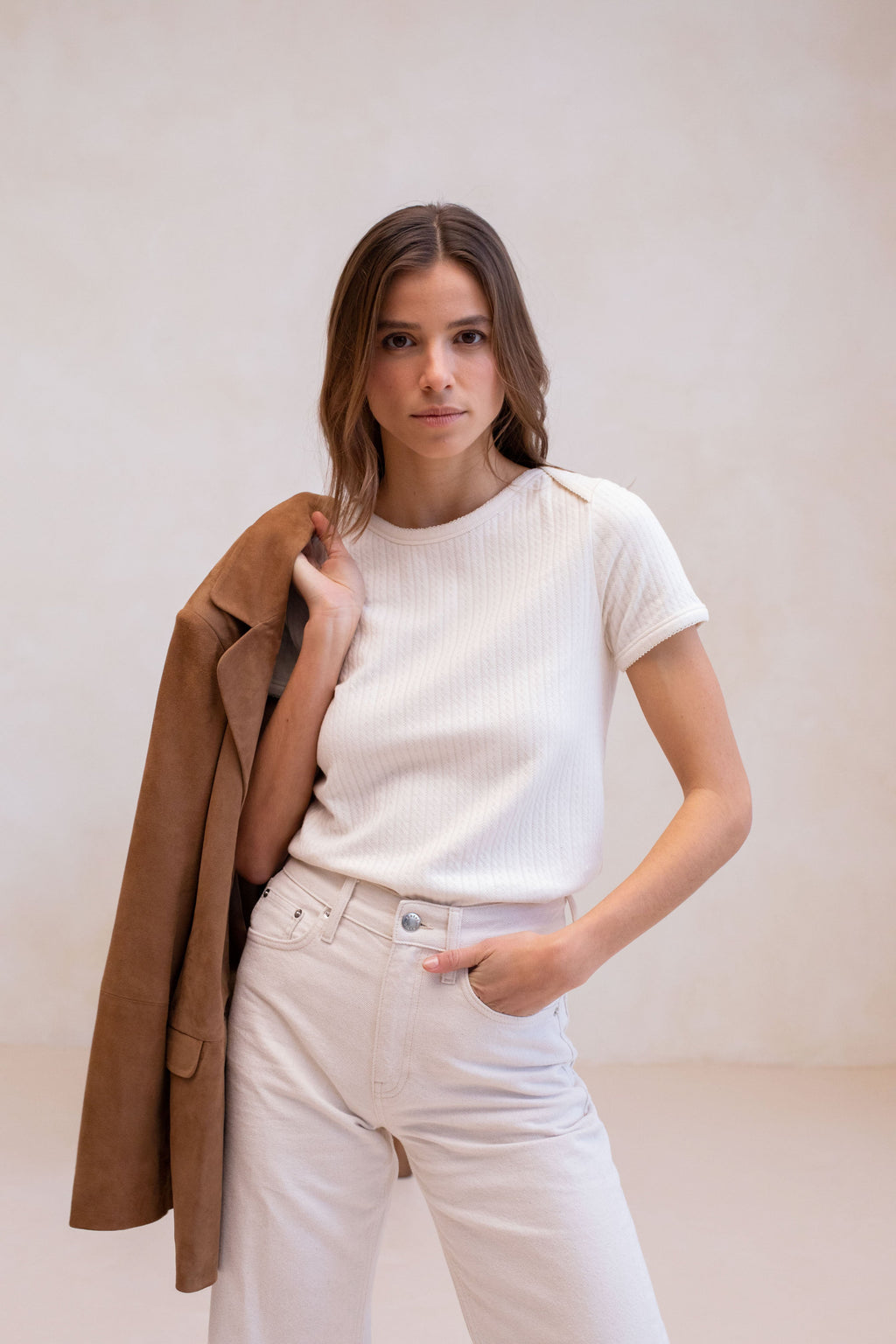 Veste En Daim Le Thibaud - Marron Camel