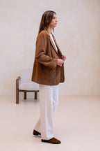 Veste En Daim Le Thibaud - Marron Camel