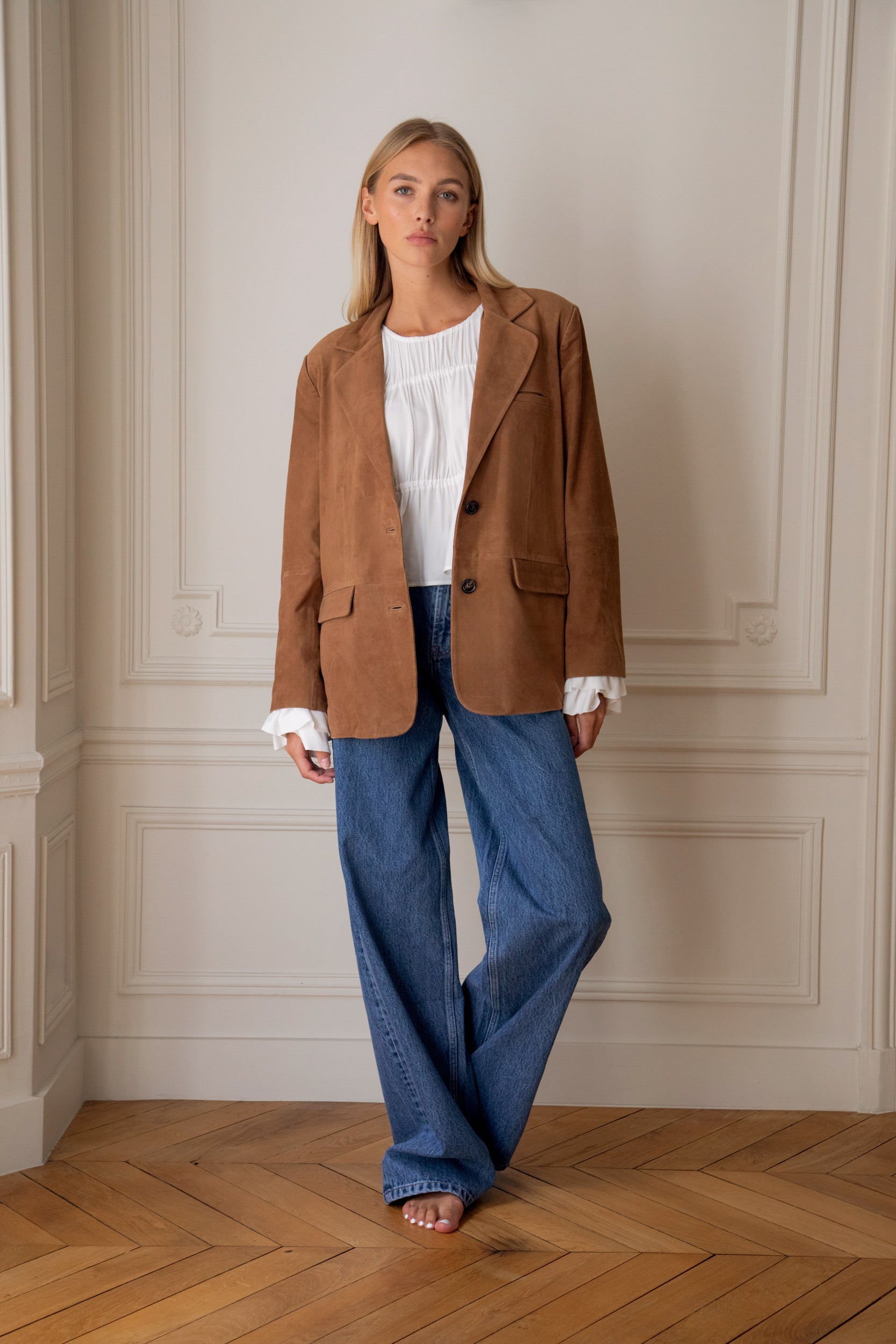 Veste En Daim Le Thibaud - Marron Camel