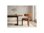 Pablo - Ensemble Avec Table À Manger Ovale Placage Noyer + Chaises Tanya Tissu Texturé - Lot De 6 Chaises