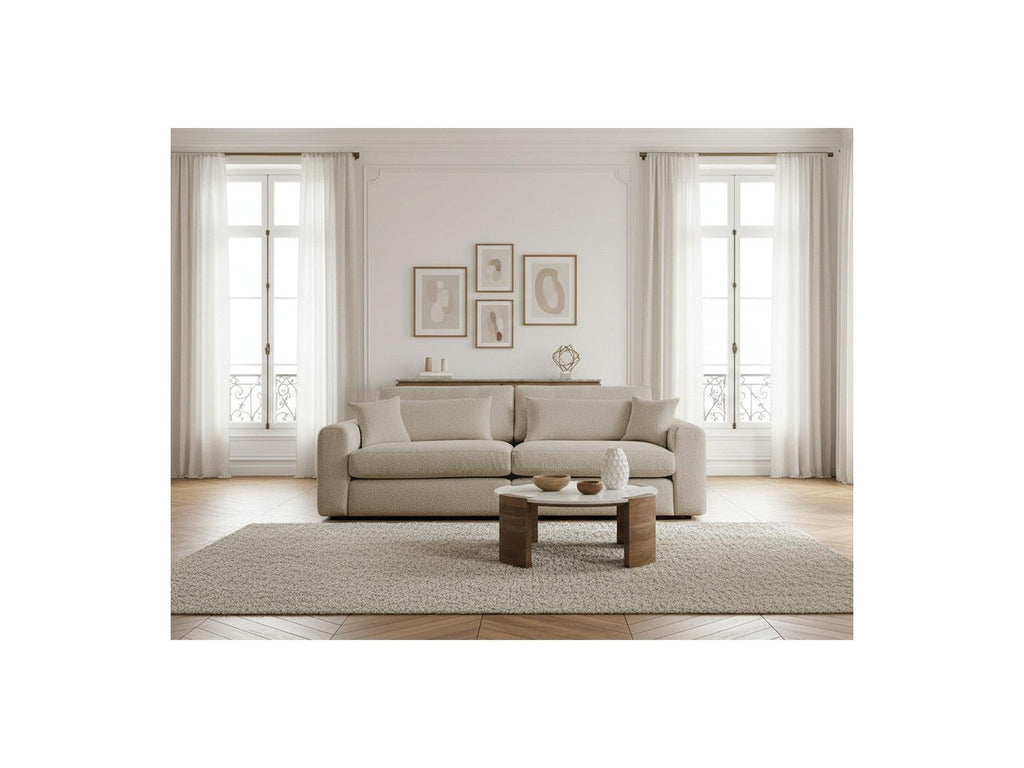 Belmont - Canapé Droit Fixe 2 Places - Tissu Bouclette