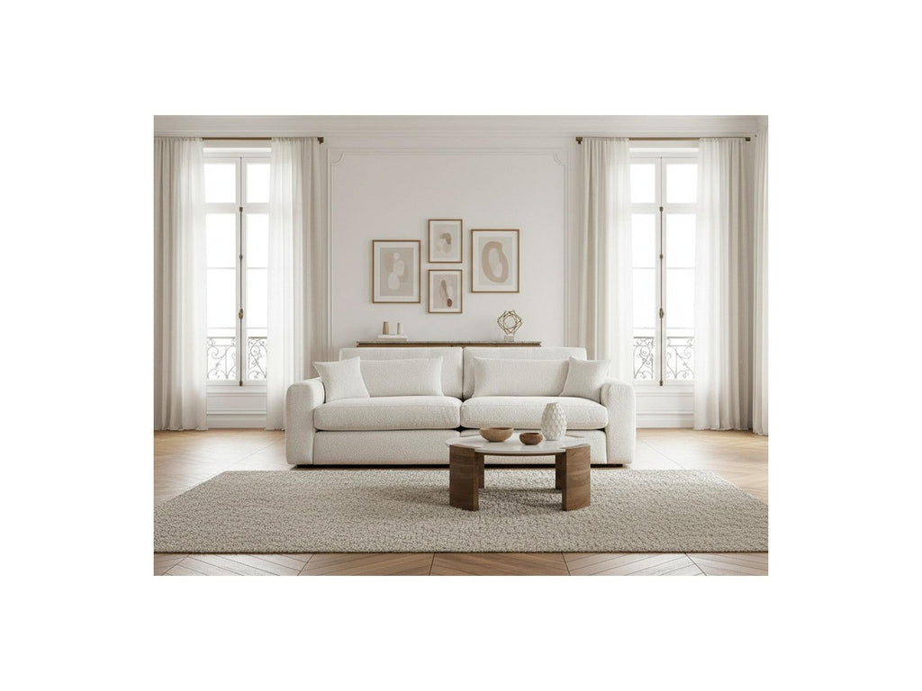 Belmont - Canapé Droit Fixe 2 Places - Tissu Bouclette