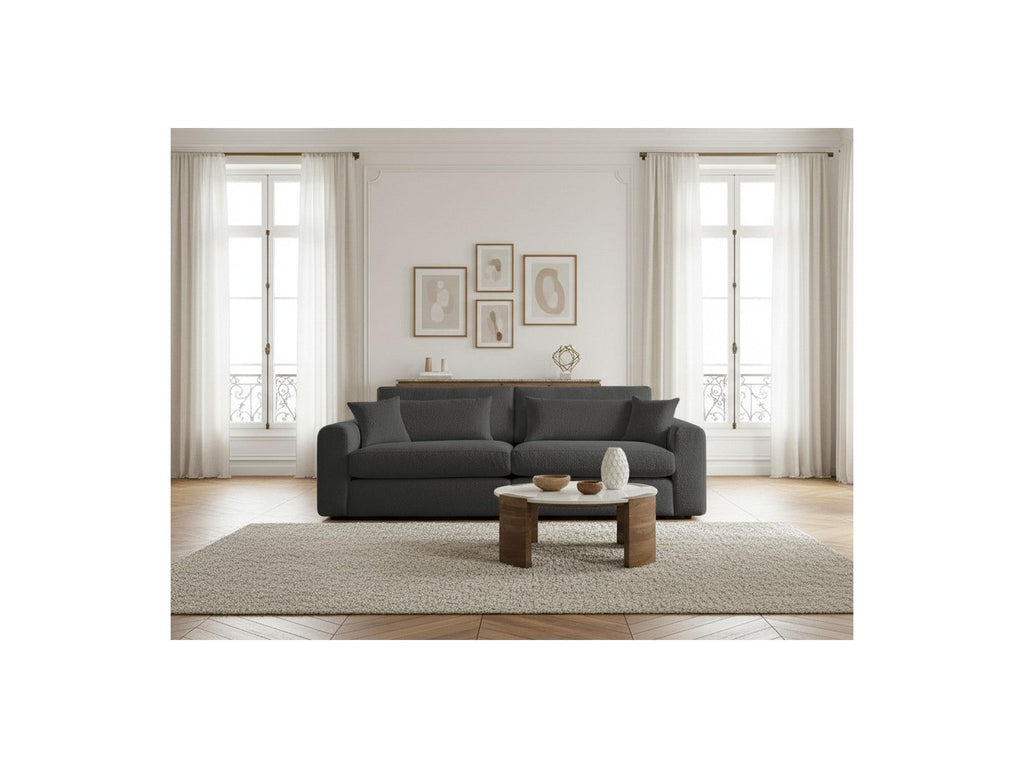 Belmont - Canapé Droit Fixe 2 Places - Tissu Bouclette