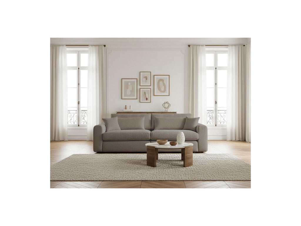 Belmont - Canapé Droit Fixe 2 Places - Tissu Bouclette