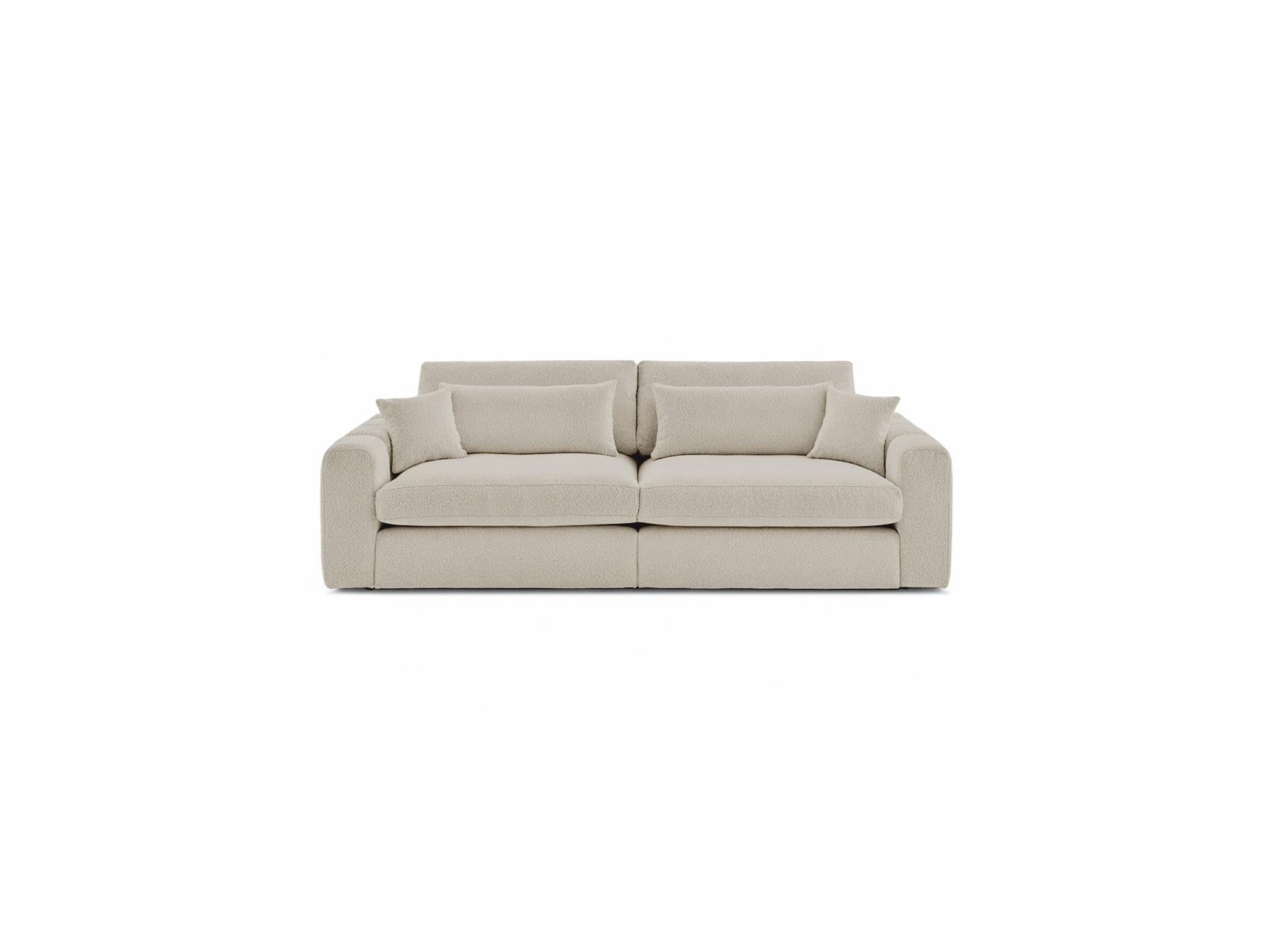 Belmont - Canapé Droit Fixe 3 Places - Tissu Bouclette
