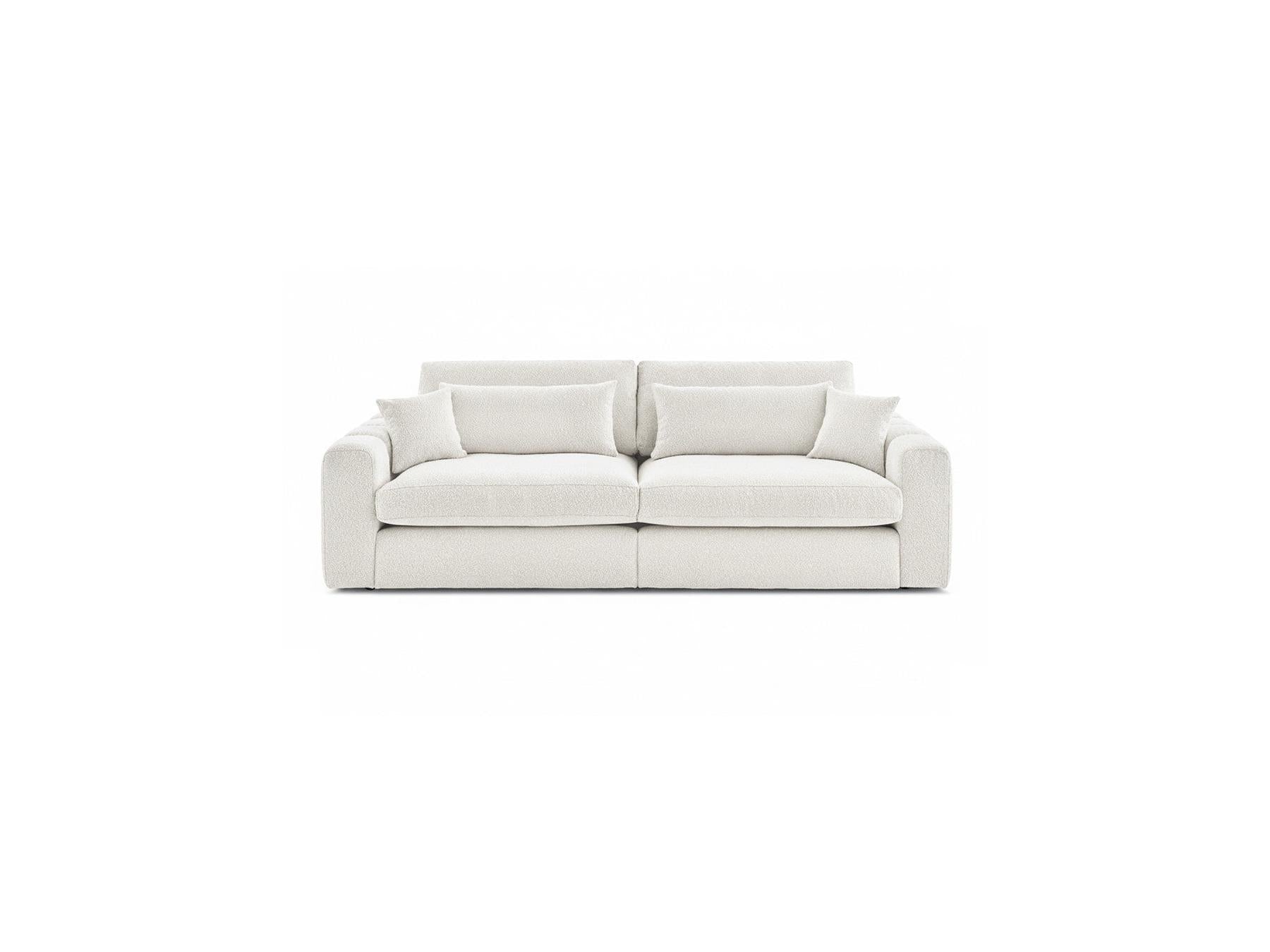 Belmont - Canapé Droit Fixe 3 Places - Tissu Bouclette