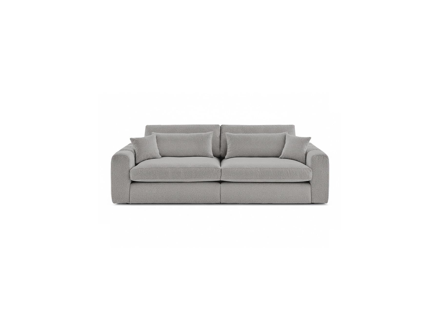 Belmont - Canapé Droit Fixe 3 Places - Tissu Bouclette