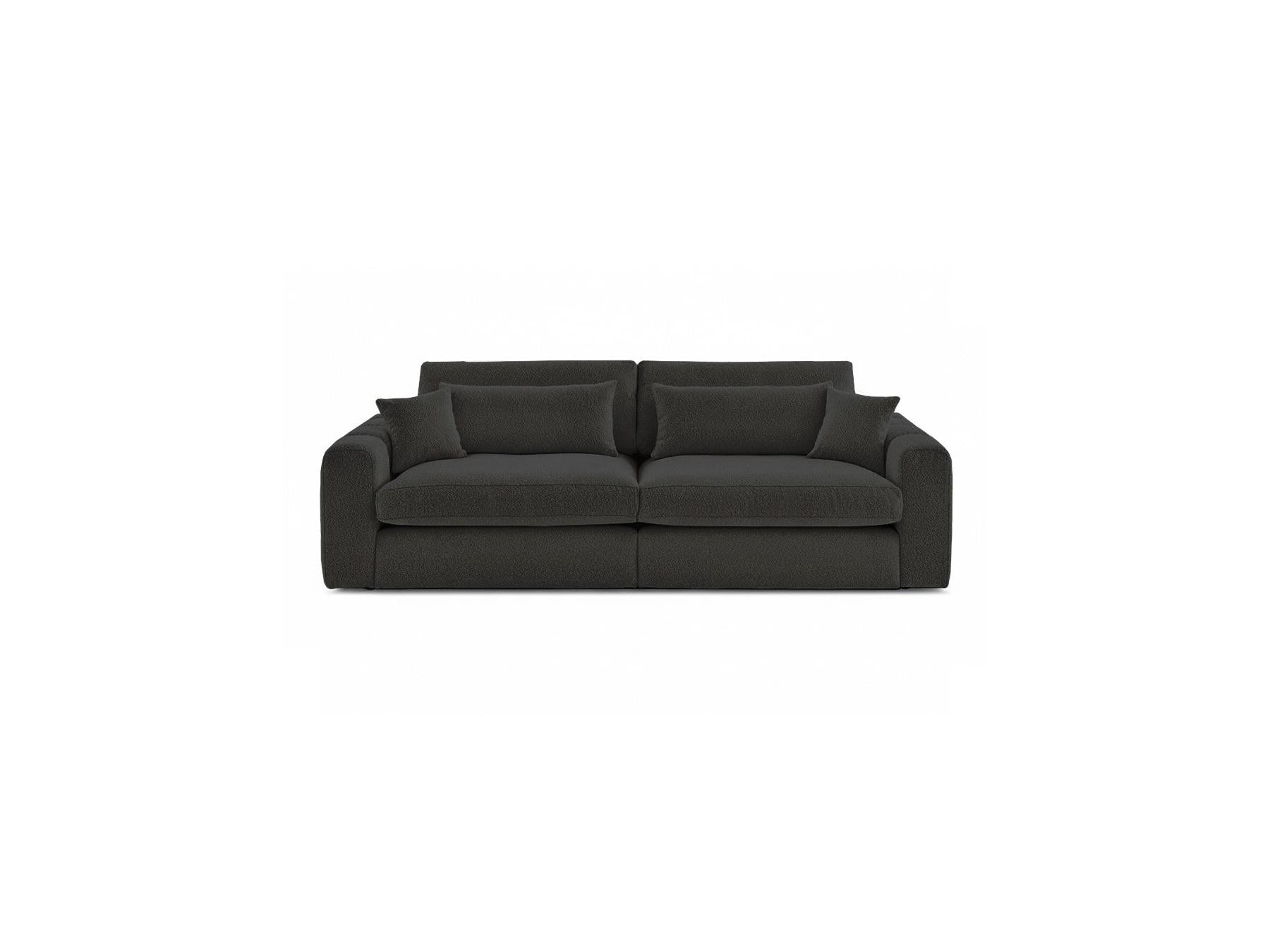 Belmont - Canapé Droit Fixe 3 Places - Tissu Bouclette