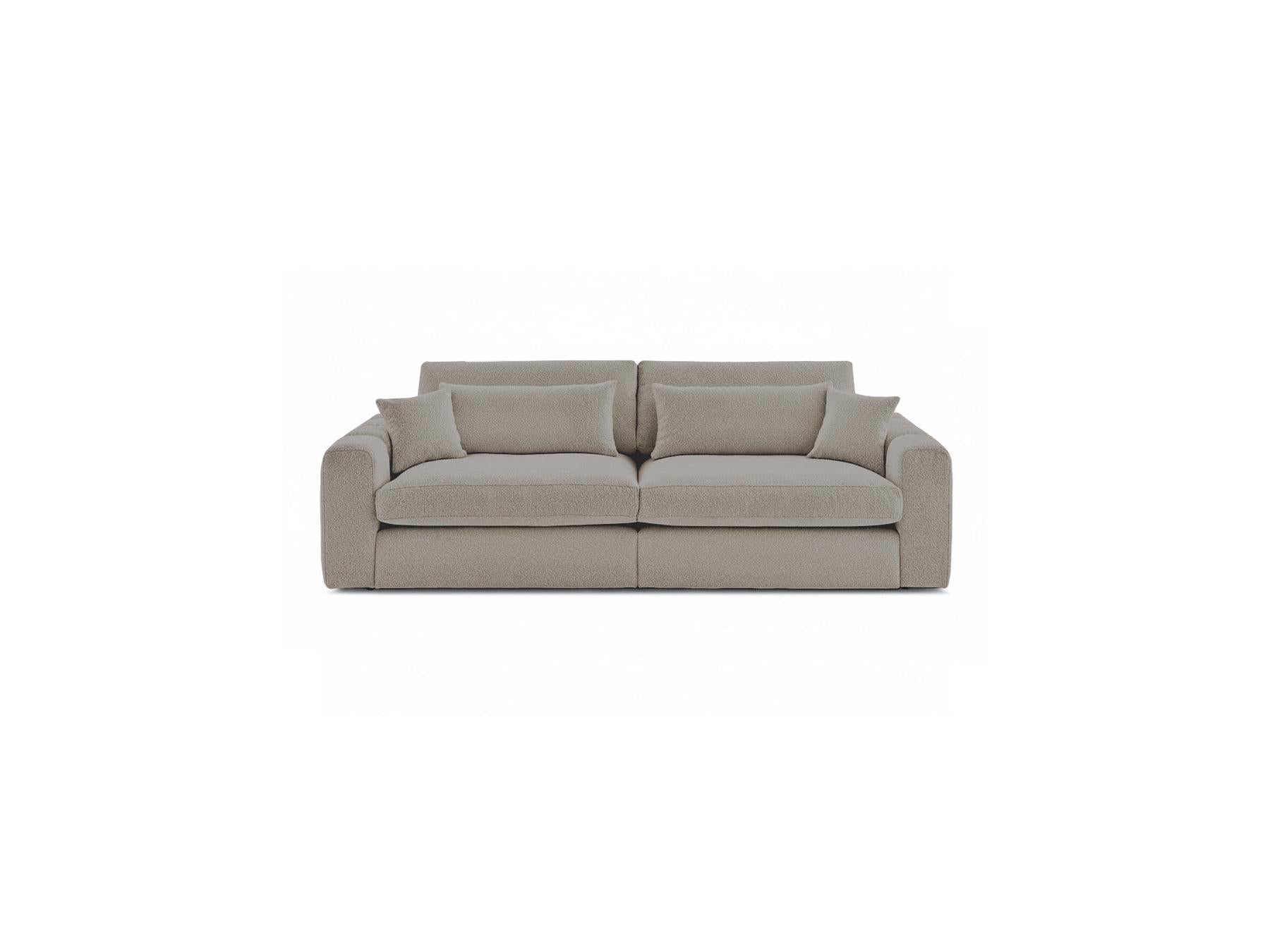 Belmont - Canapé Droit Fixe 3 Places - Tissu Bouclette