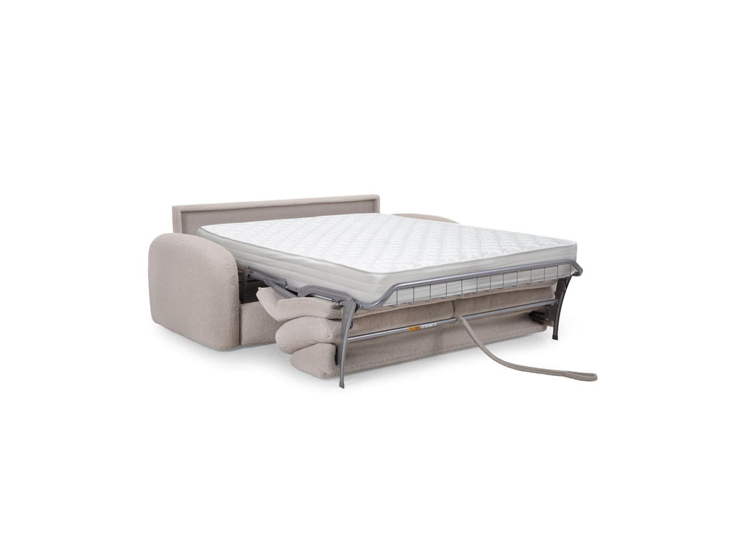 Kenan - Canapé Droit Convertible - Ouverture Express Tissu Bouclette
