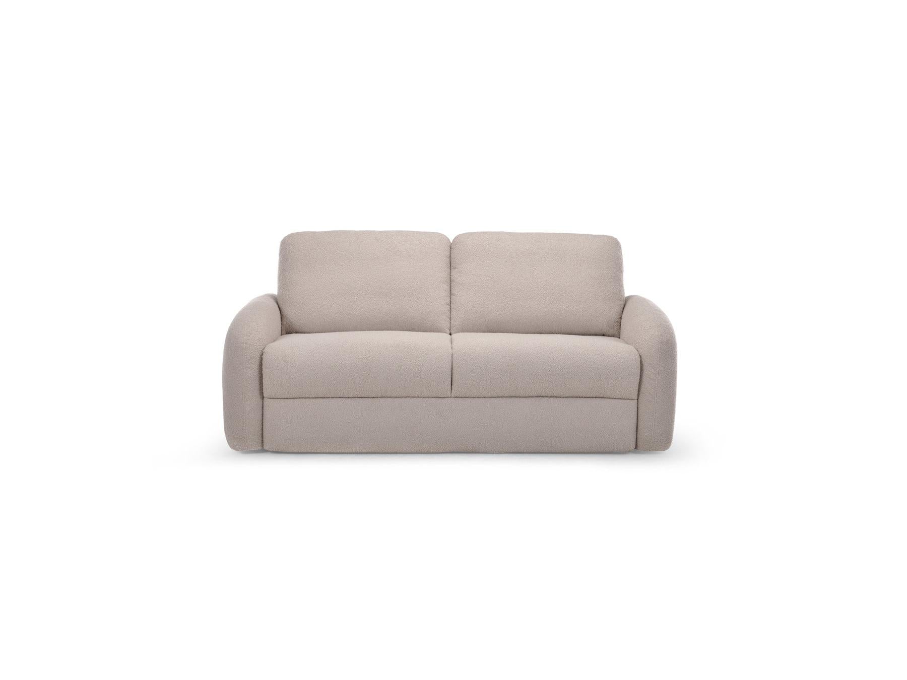 Kenan - Canapé Droit Convertible - Ouverture Express Tissu Bouclette