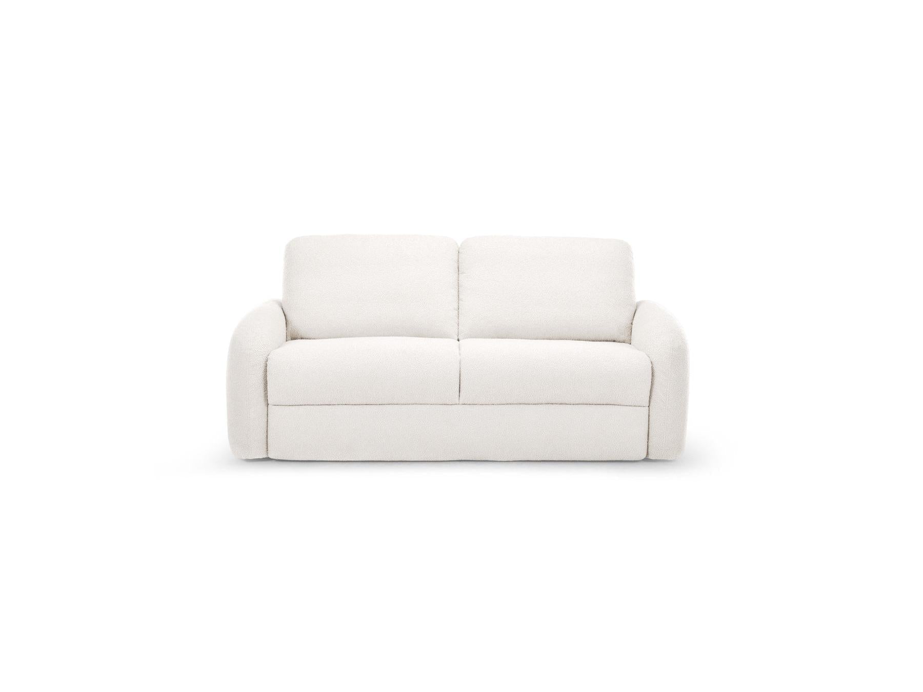 Kenan - Canapé Droit Convertible - Ouverture Express Tissu Bouclette