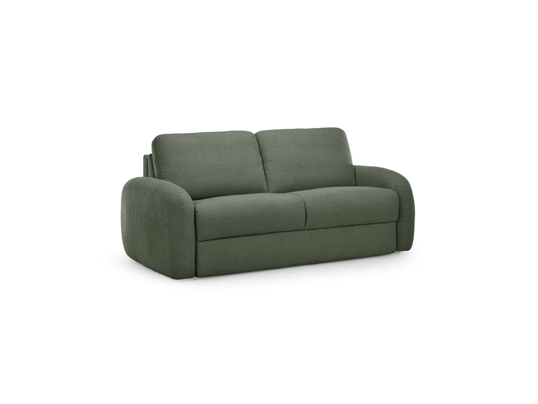 Kenan - Canapé Droit Convertible - Ouverture Express Tissu Bouclette