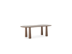 Sasha - Ensemble Avec Table À Manger Ovale + Chaises Rosa Tissu Texturé Marron - Lot De 6 Chaises