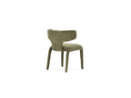 Sasha - Ensemble - Avec Table À Manger Ovale Beige + Chaises Mila Tissu Texturé - Lot De 4 Chaises