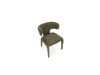 Sasha - Ensemble - Avec Table À Manger Ovale Beige + Chaises Mila Tissu Texturé - Lot De 4 Chaises
