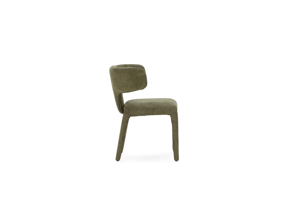 Sasha - Ensemble - Avec Table À Manger Ovale Beige + Chaises Mila Tissu Texturé - Lot De 4 Chaises