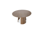 Gaston - Table À Manger Ronde - Placage Chêne