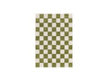 Gaelle - Tapis Poils Ras - Motif Damier - Vert